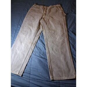 Carhartt Men's Vintage B11 PTB Dungaree Fit 36x32 Gray Canvas Pants Workwear